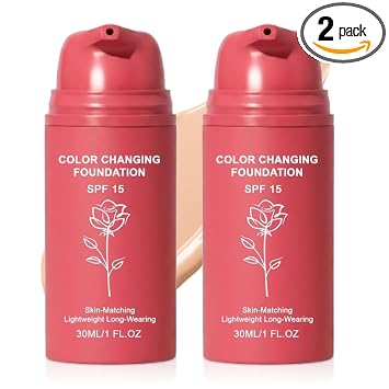 Base coreana que cambia de color para piel madura, 1 fl oz, paquete de 2