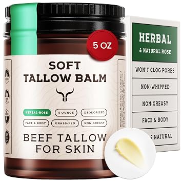Ancestral Haven Sarga de ternera para la piel, bálsamo de hierba seca y herbácea para la cara, caja lista para regalo, hidratante facial de calvicie, bálsamo de sebáceo, loción de crema facial de