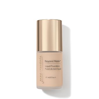 jane iredale Beyond Matte Base líquida 3 en 1, ligera, cobertura para construir con un acabado semimate, maquillaje vegano, limpio y libre de crueldad animal