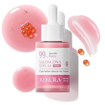 Pink Salmon DNA PDRN - Suero coreano para el cuidado de la piel, niacinamida y ácido hialurónico con péptidos, suero peptídico hidratante para el cuidado de la piel facial