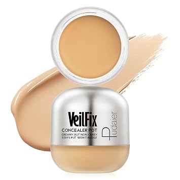 Pudaier Olla corrector en crema, ligera cremosa con cobertura natural construible, ilumina debajo de los ojos, imperfecciones de difuminación, acabado no pastel similar a la piel, para piel seca y