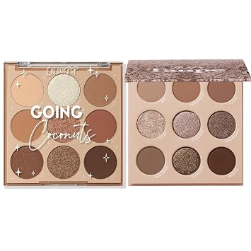 Colourpop Paletas Going Coconuts & That's Taupe (0.3 onzas cada una), sombras neutras de tonos fríos con acabados mate y metálicos