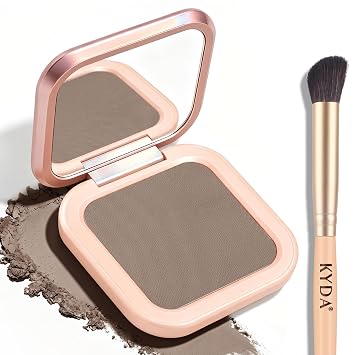 KYDA Cool Tone Contour Palette, Buildable Matte Face Contour Pressed Powder, Ultra-fine Lightweight Blendable Formula, Multiuse Baked Bronzer Makeup-COOL TONED