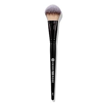 BK BEAUTY - NIKKI LA ROSE N17 CEPILLO MULTIFUNCIÓN PARA Rostro – Cepillo de paleta de doble cara para aplicación en el rostro, mezcla de líquidos y polvo - bronceador, contorno, rubor, base de