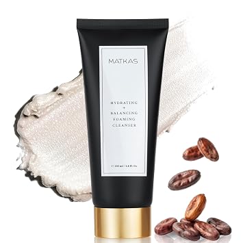 MATKAS Limpiador facial espumoso coreano para pieles sensibles, 6.8 fl. oz.
