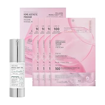 VT COSMETICS Bundle CICA Reedle Shot 700 y mascarilla de hidrogel de 2 pasos con colágeno Reedle Shot