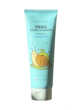BONNY HILL - Limpiador de espuma de caracol, hidratante + ácido hialurónico, 8.5 fl oz/8.45 fl oz, cuidado de la piel coreano (caracol)