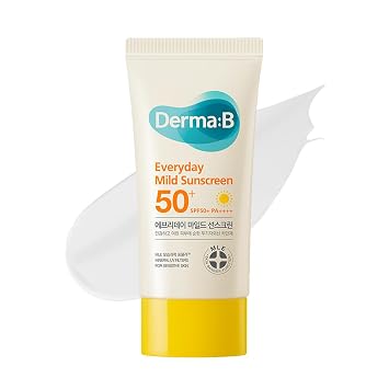 Derma B Everyday - Protector solar suave SPF50+ PA++++ 1.69 onzas líquidas