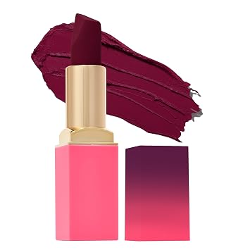 Juvia's Place Reds & Berries Lápices Labiales Mate Aterciopelados The Deep Reds Fierce - Rojo Borgoña, Lápiz Labial Mate Suave, Hidratante, Altamente Pigmentado, Cremoso, Suave y de Larga Duración
