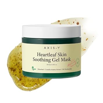 AXIS-Y New Skin Resolution - Máscara de gel de 3.4 fl oz / 3.38 fl. oz | Mascarilla facial para el cuidado de la piel, máscara refrescante, hoja del corazón, máscara de niacinamida, máscara iluminadora, cuidado de la piel coreana