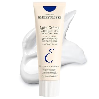 Embryolisse Lait-Crème Concentré Hidratante Facial y Base de Maquillaje, Crema Facial Francesa con Manteca de Karité y Aloe Vera