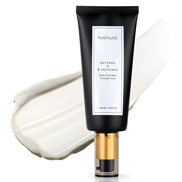 MATKAS Crema coreana para el cuello con retinol más reafirmante + péptidos