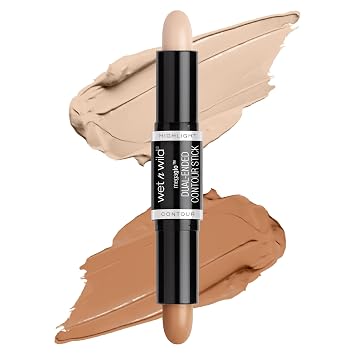wet n wild MegaGlo - Barra de contorno de doble punta media/tostada, libre de crueldad animal