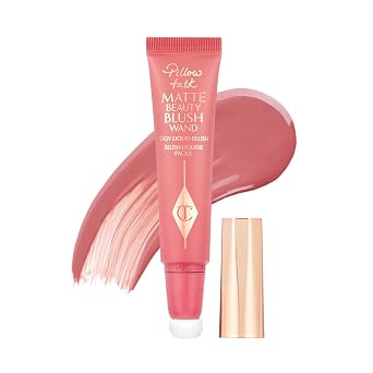 Charlotte Tilbury Pillow Talk Beauty Light Wand - Resaltador líquido de maquillaje – Resaltador de enfoque suave y rubor para mejillas – Perlado y acabado radiante sin peso