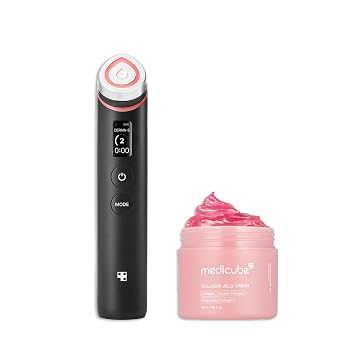 medicube Booster Glow Duo - Booster Pro Crema de gelatina negra y colágeno