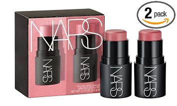 NARS The Multiple Mini Duo, Orgasmo Crave/Bad Habit, Palitos de maquillaje multiusos para mejillas, labios y ojos, 0.12 onzas x 2