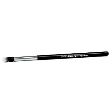 Beauty Junkees Duo - Brocha de maquillaje para sombra de ojos, brochas de maquillaje sintéticas de fibra dúo, mezcla difusa en polvo para sombra de ojos, corrector debajo de los ojos, cosméticos