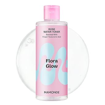 MAMONDE Flora Glow Rose Water Toner | Hydrating, Lightweight Toner with Peptide & Hyaluronic Acid for Korean Glass Skin | For All Skin Types