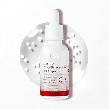 I.st Dermo PDRN 100 Ampolla, brillo radiante suave, suero facial coreano con ADN de salmón y péptidos, cuidado de barrera para pieles sensibles, 1.01 onzas líquidas