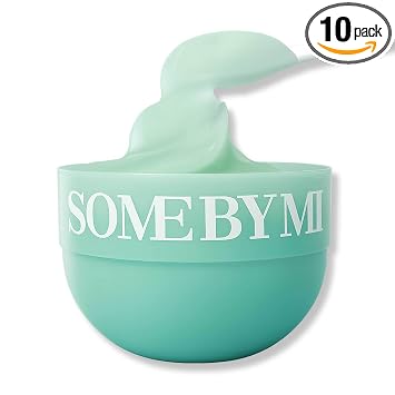 SOME BY MI PDRN - Máscara calmante de sorbete de espirulina – 10 barras – Mascarilla facial vegana coreana que se enfría a 51.6 °F en 10 minutos – Revitaliza la piel con espirulina, algas marinas y PHA – Cuidado de la piel coreano