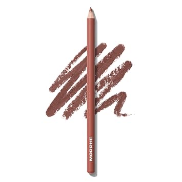 Morphe Lápiz delineador de labios característico, definidor cremoso de larga duración para dar forma y relleno precisos, maquillaje de labios esencial con deslizamiento suave, lápiz delineador de