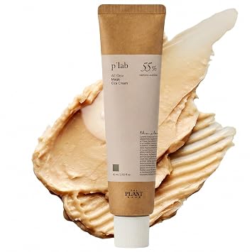 THE PLANT BASE AC Clear Cica Recovery Cream, 55% Centella Asiatica, bálsamo reparador de barrera rica para pieles sensibles, propensas al enrojecimiento y después del cuidado, cuidado de la piel coreano vegano sin agua, 2.02 fl oz (2.0 fl oz)