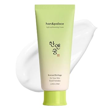 Han&Palace Light Up Cream - Cuidado de la humedad coreano con niacinamida y mucina - Para axilas, muslos internos y área del cuerpo, 3.38 onzas líquidas