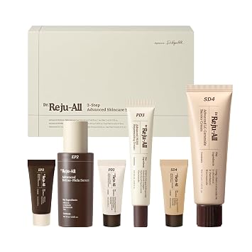Dr.Reju-All Sistema avanzado de cuidado de la piel, set completo de regalo con suero de retinol HPR, crema PDRN, crema de barrera de ceramida, juego coreano para el cuidado de la piel, tamaño de viaje incluido, rutina diaria de cuidado de la piel antienvej