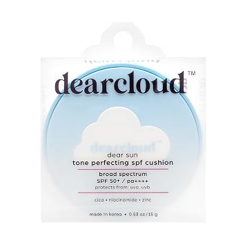 dearcloud Dear Sun SPF Cojín SPF 50+ - Protector solar coreano (0.53 oz)