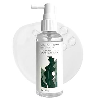 Spray de tratamiento para cuero cabelludo Kelp para picazón y cuero cabelludo sensible, esencia de cuidado calmante para el cuero cabelludo irritado, tratamiento ligero coreano sin