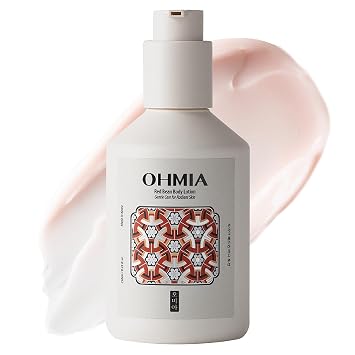 Loción corporal coreana de frijoles rojos – Hidratante hidratante 24 horas para piel seca con péptidos y ácido hialurónico para pieles suaves y sensibles para mujeres y hombres – Vegana y libre