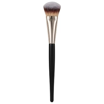 Cepillo de base contorneado para maquillaje líquido y crema, mini cepillo facial de viaje para mezclar sin problemas, corrector, bronceador y rubor, cerdas veganas suaves para pieles maduras y