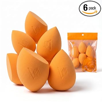 Juego de esponjas de maquillaje elásticas firmes sin látex de alta