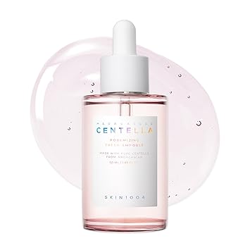 SKIN1004 Centella Poremizing Fresh Ampolla 1.69 fl.oz, 50ml, suero rosa coreano para minimizar los poros dilatados con centella de Madagascar y sal rosa del Himalaya, suero facial hidratante, cuidado
