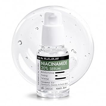 DERMA FACTORY Suero facial de niacinamida al 20% para piel grasa, cuidado