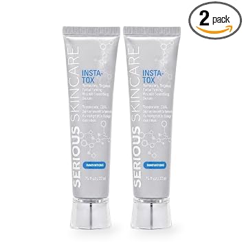 Serious Skincare INSTA-TOX - Suero suavizante instantáneo de arrugas, 0.75 onzas, paquete de 2