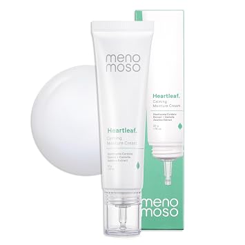 Heartleaf Crema hidratante calmante para pieles sensibles y grasas - Heartleaf (Houttuynia Cordata) Crema facial coreana hidratante diaria calmante