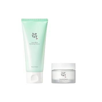 Beauty of Joseon Gel Limpiador Refrescante de Ciruela Verde con Crema Hidratante Facial Dynasty para Pieles Secas