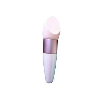 Esponja de maquillaje con mango de hongo, aplicador de base para crema líquida, corrector, rubor e iluminador, fácil de limpiar, soplo de polvo para mujeres, 1 paquete