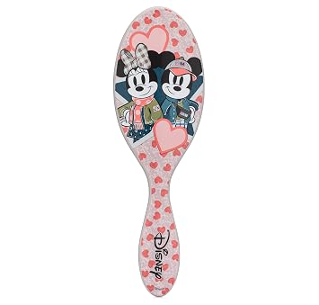 Wet Brush - Cepillo Original Desentangelante, con cerdas IntelliFlex ultrasuaves, que desenreda los nudos con facilidad, para cabello húmedo, seco y dañado, Mickey y Minnie (Disney Love), para mujeres