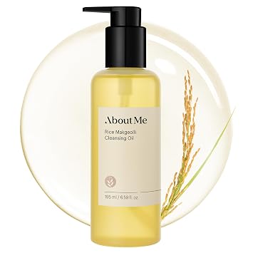 About Me Aceite limpiador de arroz coreano con fermentos Makgeolli, 6.59 fl