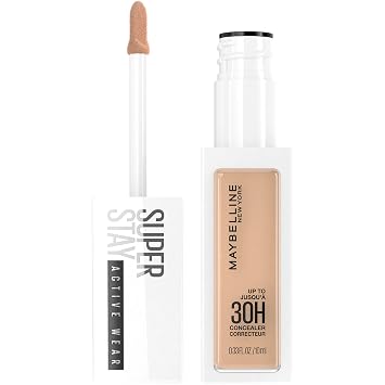 Maybelline Super Stay - Maquillaje corrector líquido, corrector de cobertura completa, hasta 30 horas de duración, resistente a la transferencia, acabado mate natural, sin aceite, disponible en 16