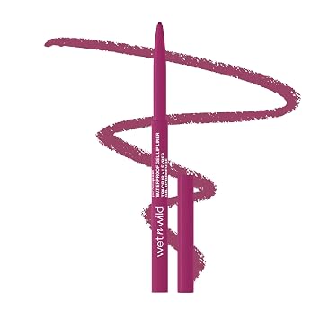 wet n wild Lip Liner Perfect Pout Matte Retractable Gel Lip Liner Lápiz Delineador De Labios, Ciruela Juntos