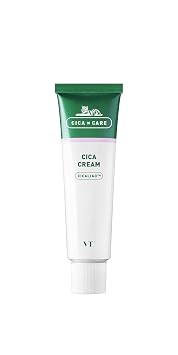 VT COSMETICS Crema CICA, crema de cuidado facial CICALIO, relajación de la piel, crema para enrojecimiento, cuidado calmante de la piel, extracto de centella asiática, ácidos hialurónicos, calmante para la piel, cuidado de la piel coreano (1.69 oz / 1.7 fl