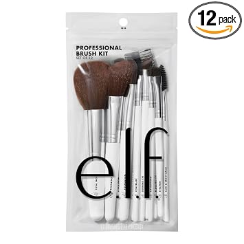 e.l.f. Set de 12 brochas para cosméticos