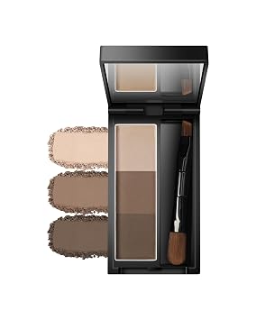 Eyebrow Powder Palette, 3 Color Waterproof Long Lasting Medium Light Brown Taupe Brow Filler, Blendable Lightweight Eyebrow Contour,Thanksgiving Makeup with Built in Mirror and Brow Brush for Women-01