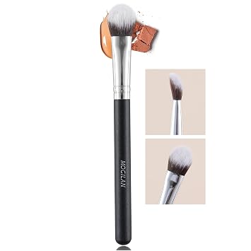 Brocha Correctora Bajo los Ojos Pata de Gatito Brocha de Maquillaje Cerdas Sintéticas Suaves para Líquido Crema Polvo Corrector de Ojos Sombra de Ojos Difuminado Cubre Imperfecciones y Ojeras