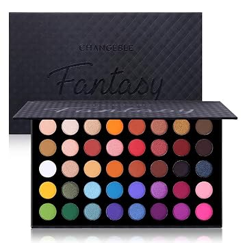 UCANBE Paleta de maquillaje de ojos altamente pigmentada, paleta de sombra de ojos metálica mate brillante de larga duración, mezclable, colores naturales, maquillaje sombras de ojos, kit de regalo de