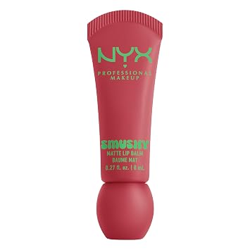 NYX PROFESSIONAL MAKEUP Bálsamo Labial Mate Smushy, Hidratante Labial Tintado con Acabado Suave y Mate - Snuggle SZN (Blush Nude)