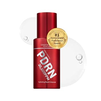 SWANICOCO Ampolla de suero PDRN prémium de 20,000 ppm, ADN de salmón puro al 99.9%, concentración al 2%, antienvejecimiento, reafirmante, relleno, esencial para vacaciones en la playa, belleza coreana, 1.0 fl oz, 1 onza líquida